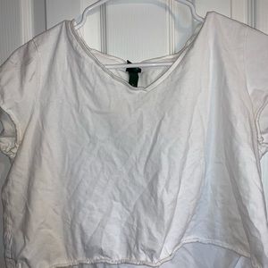 White crop top